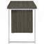 Bureau réversible à 3 tiroirs gris patiné