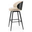 Swivel Upholstered Stool with Metal Frame-402636842-402638806
