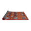 Tapis floral rouge / bleu / brun-440124581