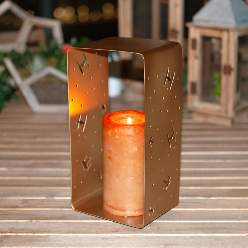 Nari 14.5'' H Iron Tabletop Tealight Holder