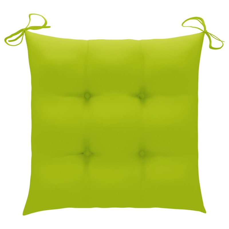 Outdoor Seat Cushion, Black, 2.8" H x 15.7" W x 15.7" D