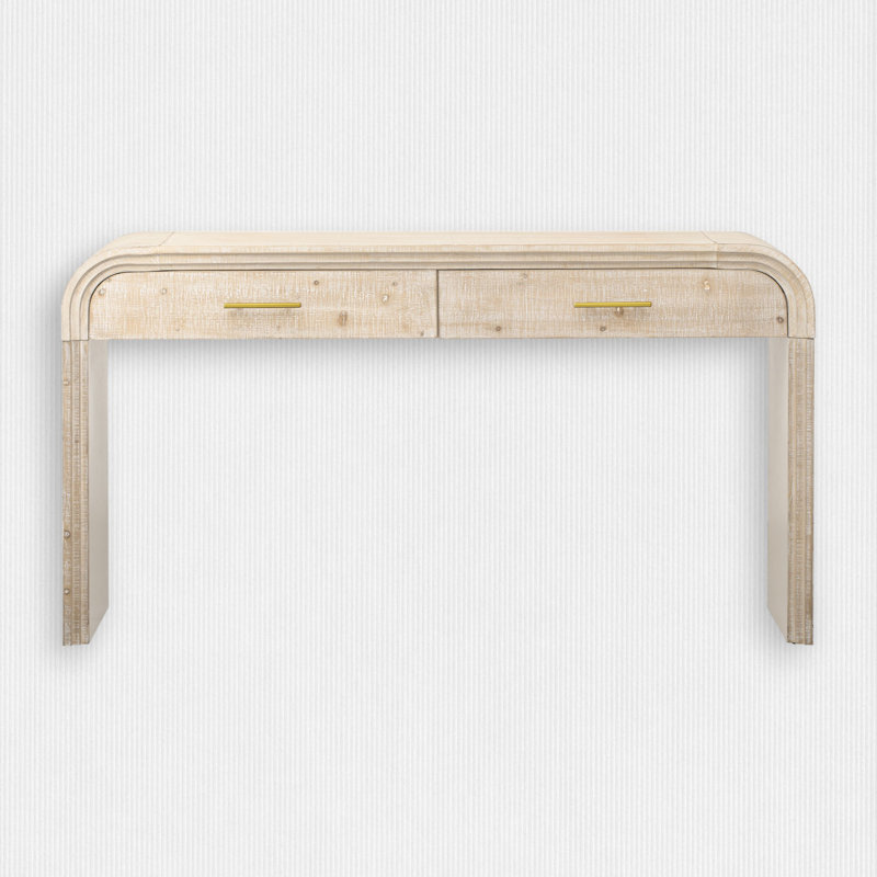 Kynlee 59'' Console Table, Natural Wood