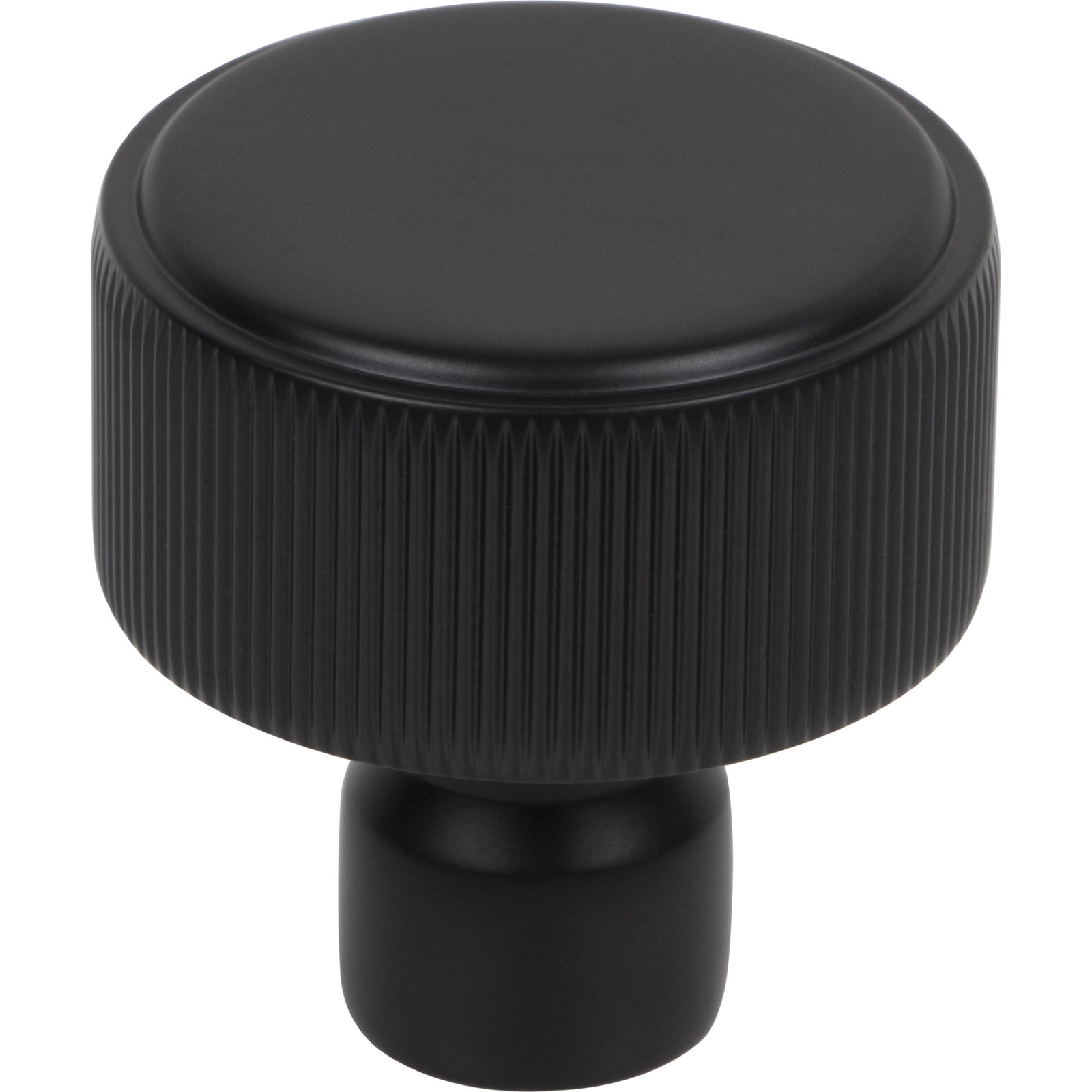 Dempsey Round Knob 1 1/4 Inch, Flat Black