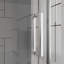 Portes de douche pivotantes, porte de douche battante pliante sans cadre l 30 po x H 72 po, verre trempé transparent de 1/4 po (6 mm), quincaillerie à finition chromée, installation réversible