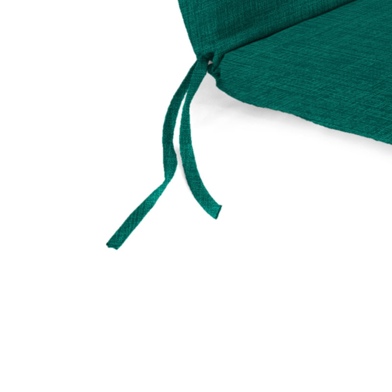 72" x 21" Outdoor Chaise Lounge Cushion with Ties and Loop, Celosia Antique Teal