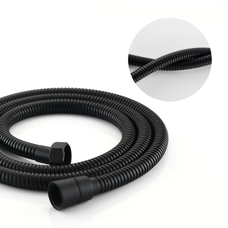 Pomme de douche à grande pression à 6 jets avec douche à main classique à haute pression Classic (valve incluse), Matte Black
