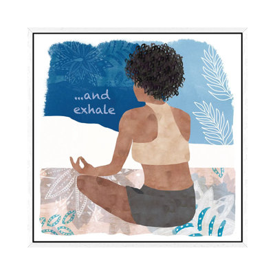 Yoga Time II by Flora Kouta - Painting on Canvas