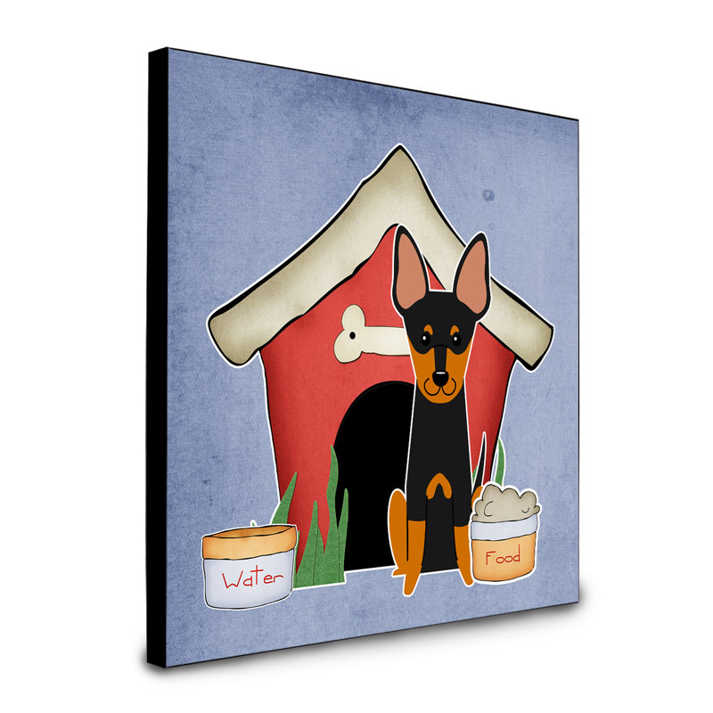 Panneau mural d’art collection dog house Scarvinia, Terrier jouet