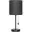 Lampe de table noire 16,3 po Federigo-1989611023