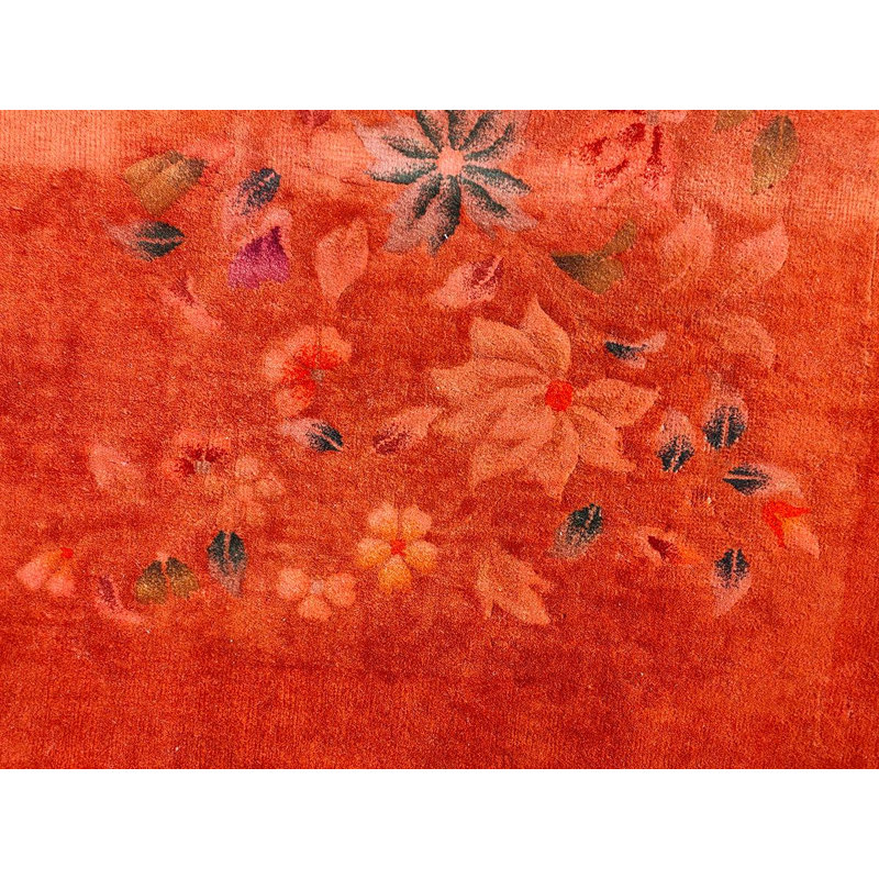 Tapis art déco chinois des années 1930 (11 pi 10 po x 14 pi 3 po - 360 x 435)