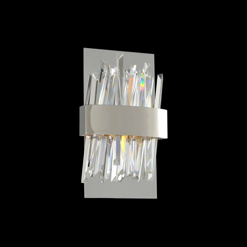 Glacier 1 LT Matte Black (fluorocarbon) Wall Sconce Allegri, Matte Black