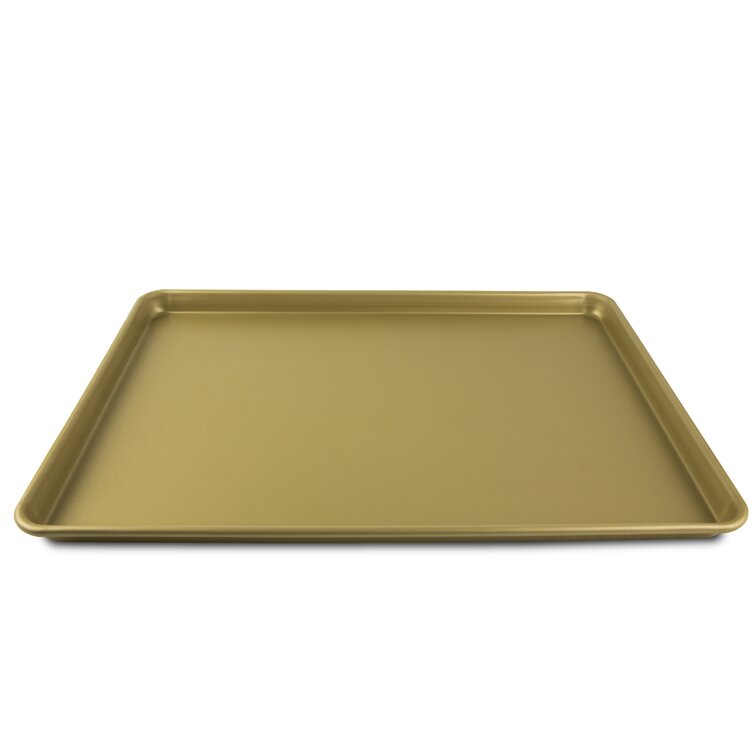 NUCU Medium Gold-Coated Nonstick Sheet Pan 18.00 x 13.00 x 1.00