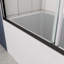 Porte de baignoire, porte coulissante, avec verre trempé de 1/4 po-112539531