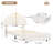 Upholstered LED Bed, Princess Bed Frame with Drawers-365814530-365755968