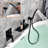 1 Handle Wall Waterfall Faucet with Diverter-74200919