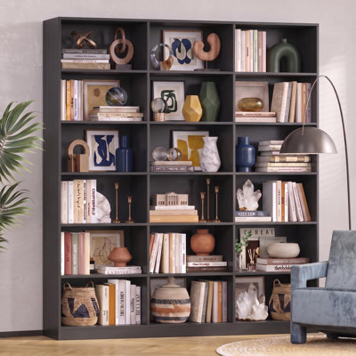 Azarias 59.1'' W X 72.1'' H 6-Tier Bookcase