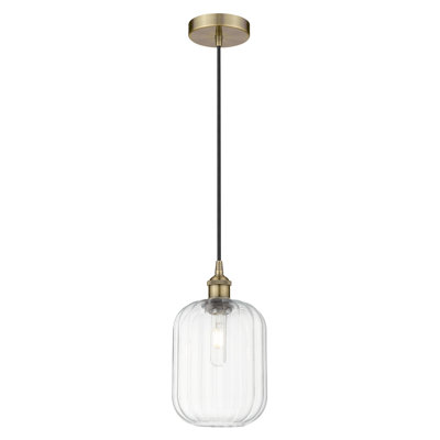 Edison - Ameiya - Mini-luminaire suspendu avec cordon et abat-jour 1 lumière