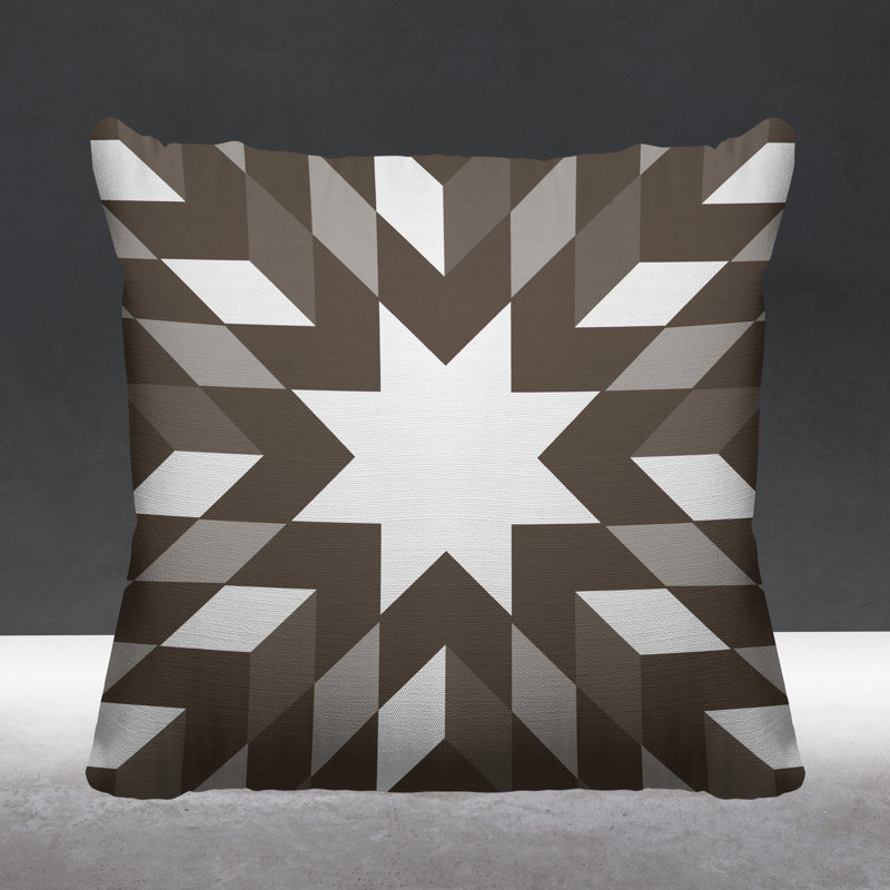 Coussin intérieur / extérieur Lynn Country, Beige, L 15 po x H 15 po