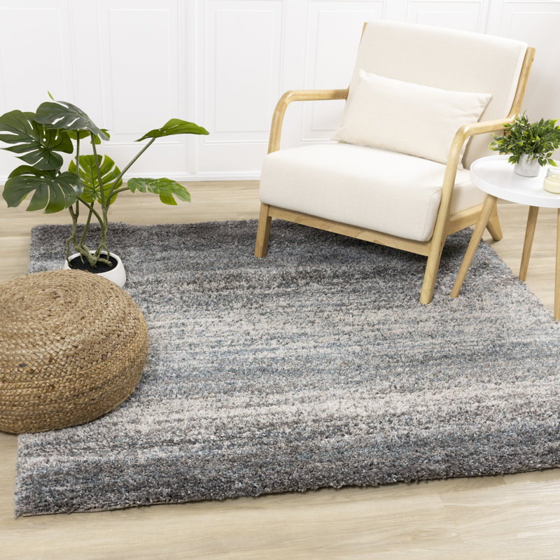 Smoak Performance Abstract Indoor Rug, Square 3'11"
