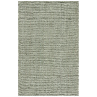 Calidia Handmade Jute/Sisal Gray/Green Area Rug