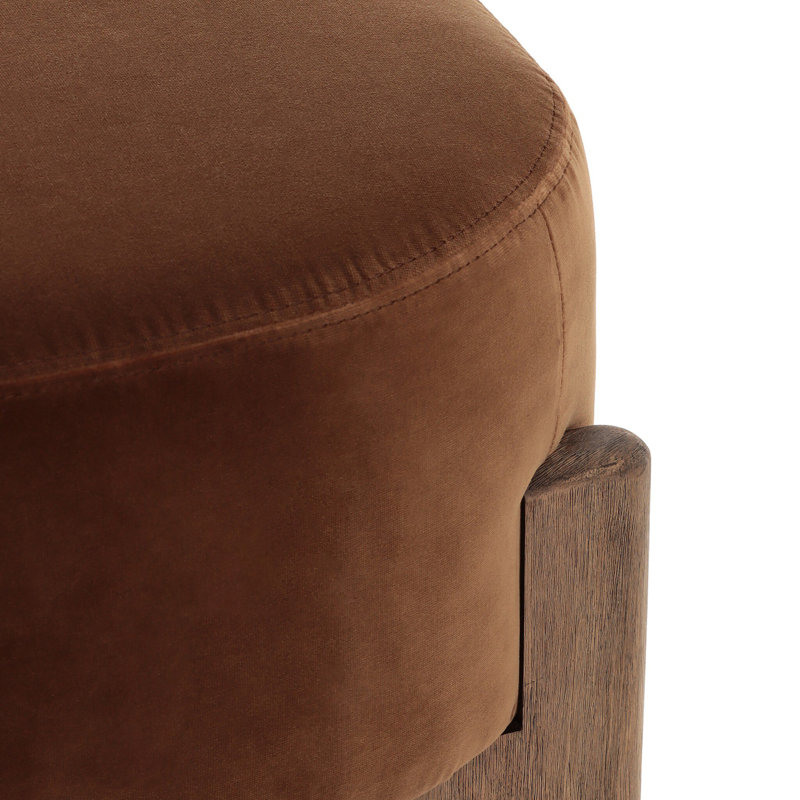 Kirby Accent Stool, Surrey Ochre, Cotton Blend