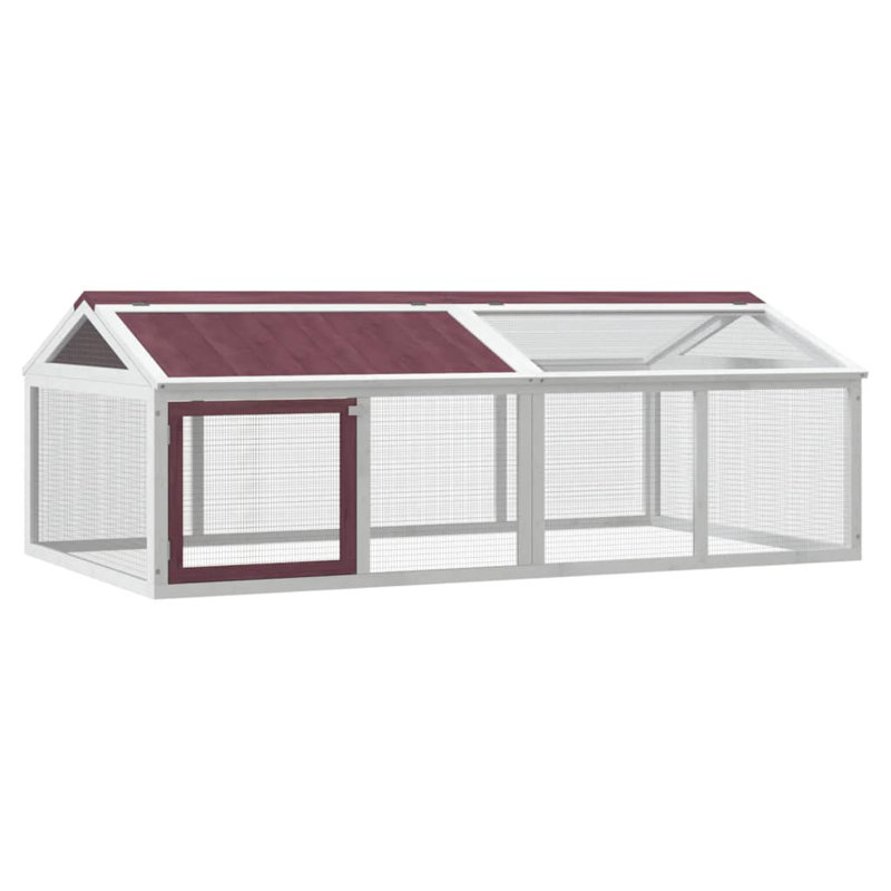 Norcross Weather Resistant Small Animal Playpen, Mocha/White
