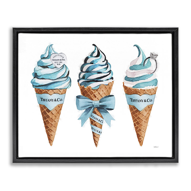 Cadre flottant Blue Glam, Cadre flottant noir de jais, H 17 po x l 21 po