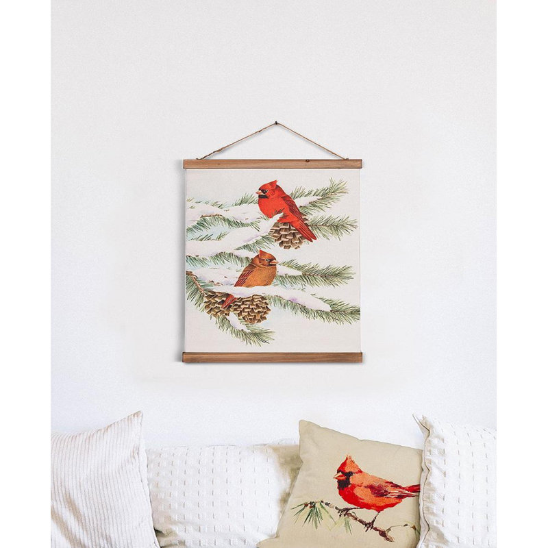 Décoration murale Winter Cardinals