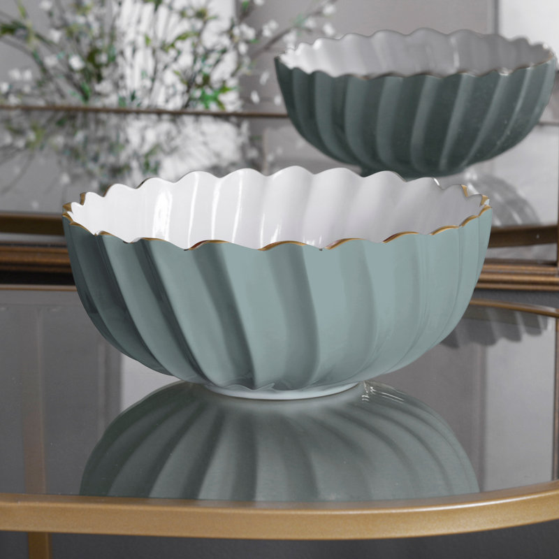 Encanto Serving Bowl, Cream/White, 10.25"