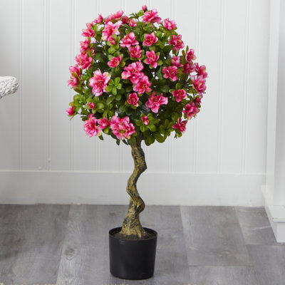 36'' Faux Pine Topiary in Planter