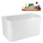 47" Streamline Soaking Freestanding Tub and Tray With Internal Drain-102279122