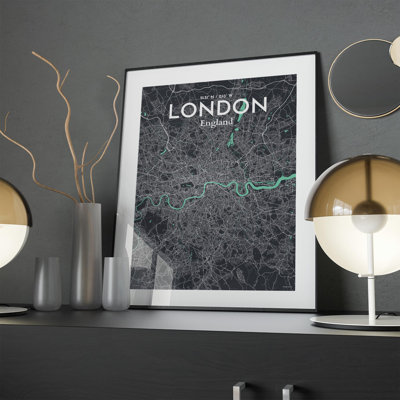 London City Map In Dream - No Frame Print
