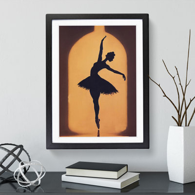 Ballerina In A Bottle Framed Print