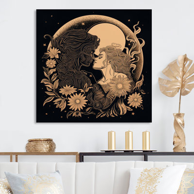 " Twin Flame Love Story Tender Couple "