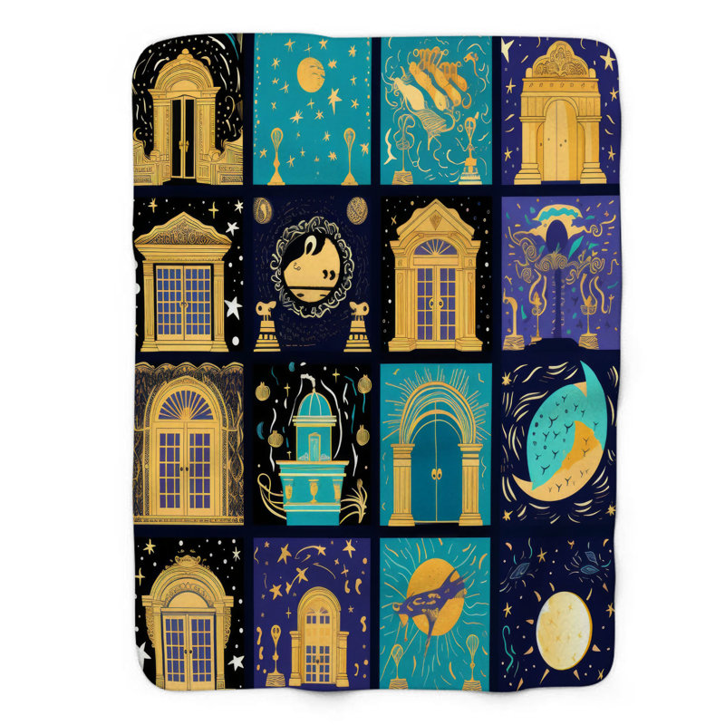 Enchanted Moon - couverture de qualité supérieure 1 pièce, Grand lit