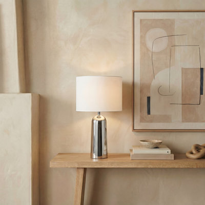 Lampe en travertin