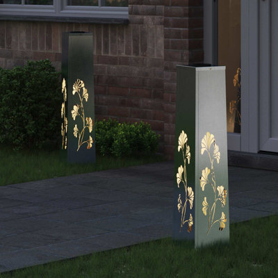 Solar Powered Steel Pathway Light