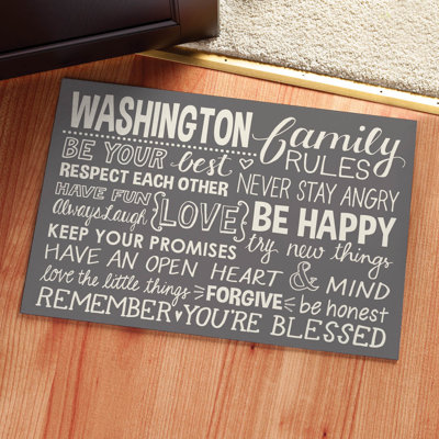 Patterson Personalizable Non-Slip Doormat