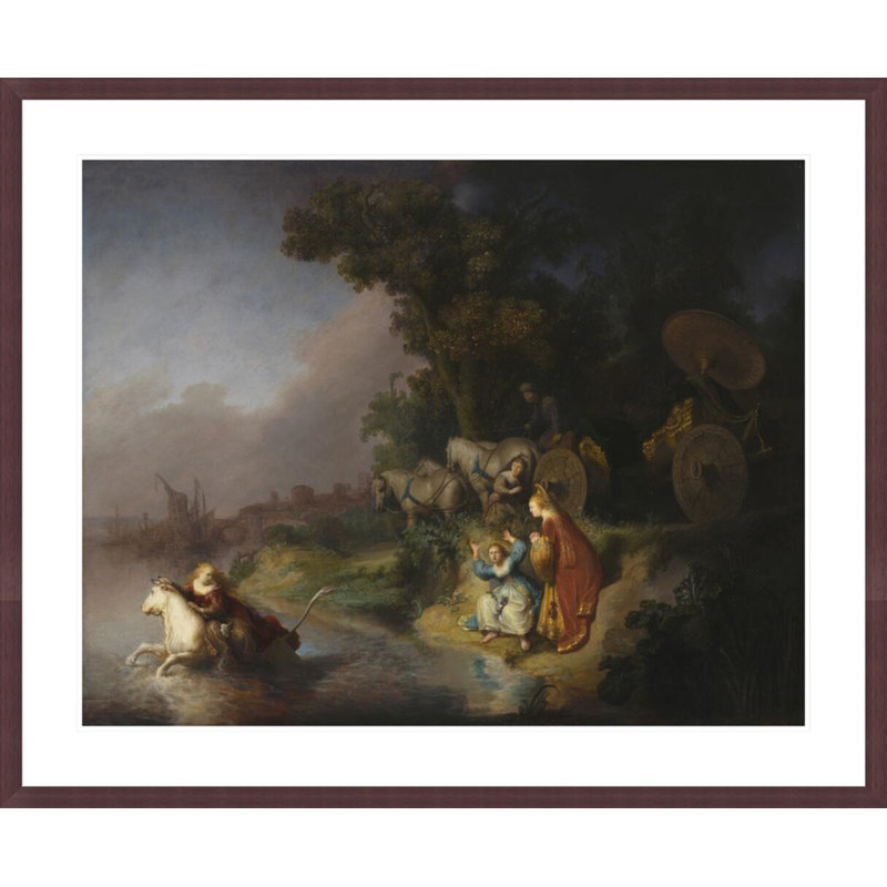 «The Abduction of Europa» par Rembrandt van Rijn - Estampe numérique encadrée, H 33,5 po x l 40,74 po
