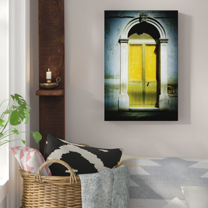 Doors Of Italy - Giallo by Joe Vittorio - Wrapped Canvas Print, 46 cm H x 31 cm W
