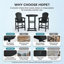Ensembles de bar de patio 3 pièces Hdpe peu encombrants, style moderne pour balcon et terrasse