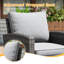 chaises de patio en osier-351306361