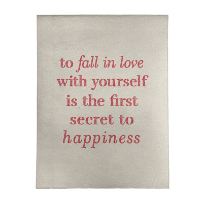 Tapis en chenille en polyester «Quotes»