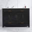 Armoire de rangement pour salle de bain avec 4 tiroirs et 4 portes à fermeture douce-1222627195