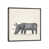 Toile avec cadre gris