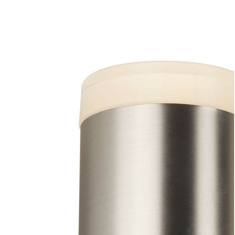 Allison 2 - Bulb 16.5cm H Integrated LED Outdoor Wall Lantern, Satin Silver