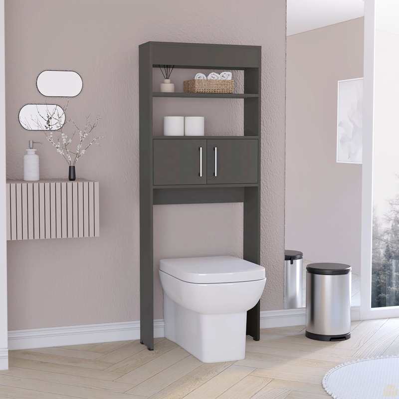 Armoire au-dessus de la toilette Madrid, double porte, deux tablettes