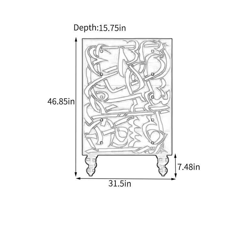 Spacious Storage Cabinet with Elegant Design