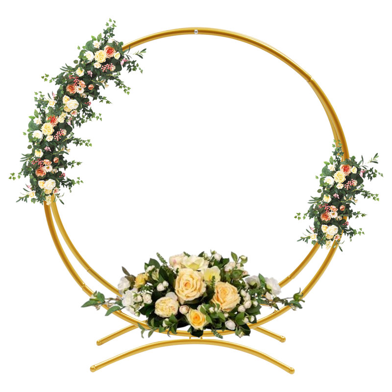 Présentoir à gâteaux de mariage doré