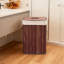 Panier à linge en bambou naturel avec couvercle et poignées, doublure amovible, idéal pour la salle de bain, la chambre à coucher et la salle de lavage-700364861-700364862